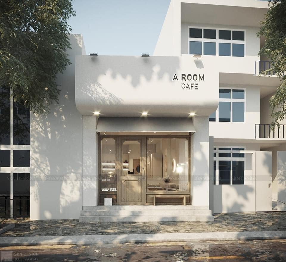 Thiết kế quán cafe với tông màu nhẹ nhàng